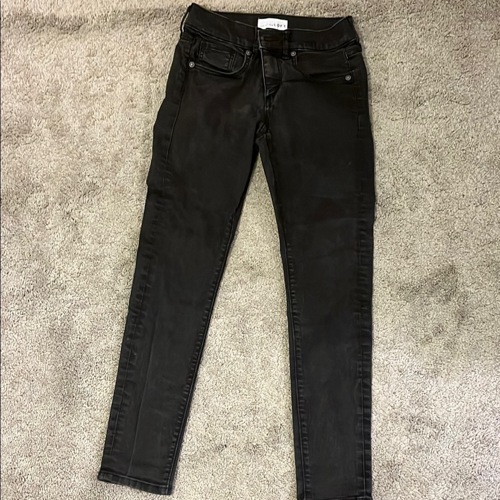 Loft Black Skinny Jeans